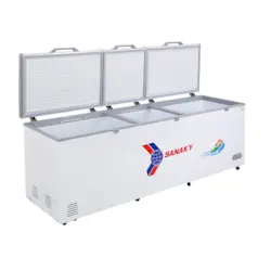 Tủ đông Sanaky 1100L VH-1199HY dung tích lớn, thiết kế 1 ngăn đông 3 nắp dỡ tiện lợi, làm lạnh nhanh và bảo quản thực phẩm hiệu quả. Mua trả góp 0% tại Điện Máy Lê Triều với thủ tục đơn giản, duyệt nhanh, giao hàng nhanh chóng. Phù hợp quán ăn, nhà hàng và kinh doanh thực phẩm.
