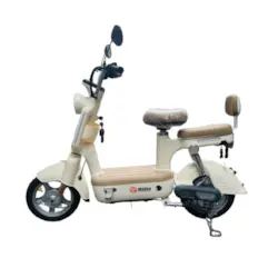 Xe đạp điện Shunqihang 350W màu trắng thiết kế thanh lịch, động cơ mạnh mẽ, vận hành êm ái và tiết kiệm điện. Phù hợp học sinh, sinh viên, người đi làm. Hỗ trợ trả góp 0%, thủ tục nhanh gọn, giao xe tận nơi, bảo hành chính hãng, giá tốt.