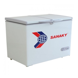 TỦ ĐÔNG SANAKY 1 NGĂN 2 NẮP DỞ  350L VH-365A2