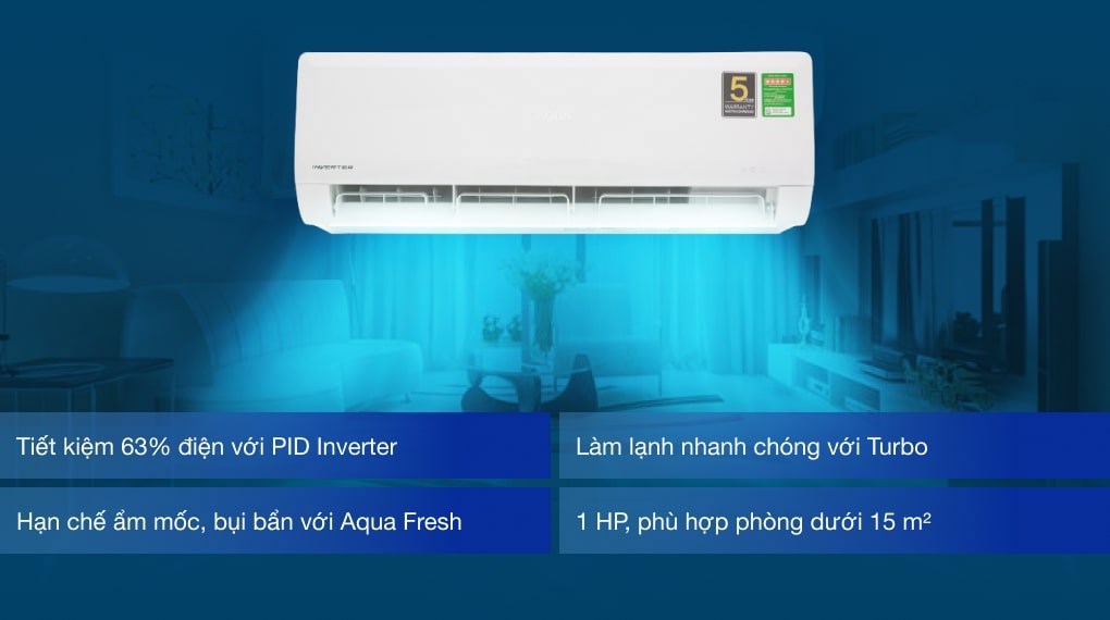 Máy lạnh Aqua 1HP - Điện Máy Trả Góp Lê Triểu