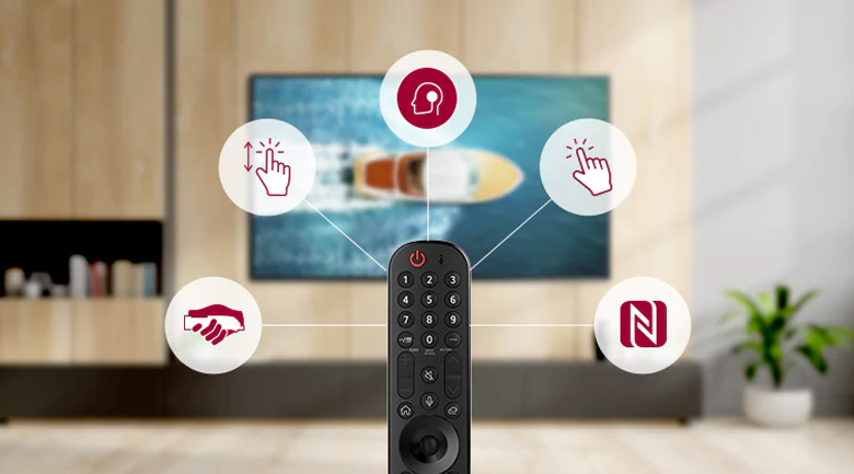 Smart Tivi NanoCell LG 4K 43 inch 43NANO75TPA - Điều khiển, tìm kiếm bằng giọng nói hỗ trợ tiếng Việt cùng Magic Remote