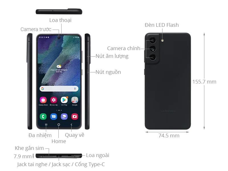 Mua Samsung Galaxy S21 FE 128GB Trả G&oacute;p Tại Điện M&aacute;y L&ecirc; Triều