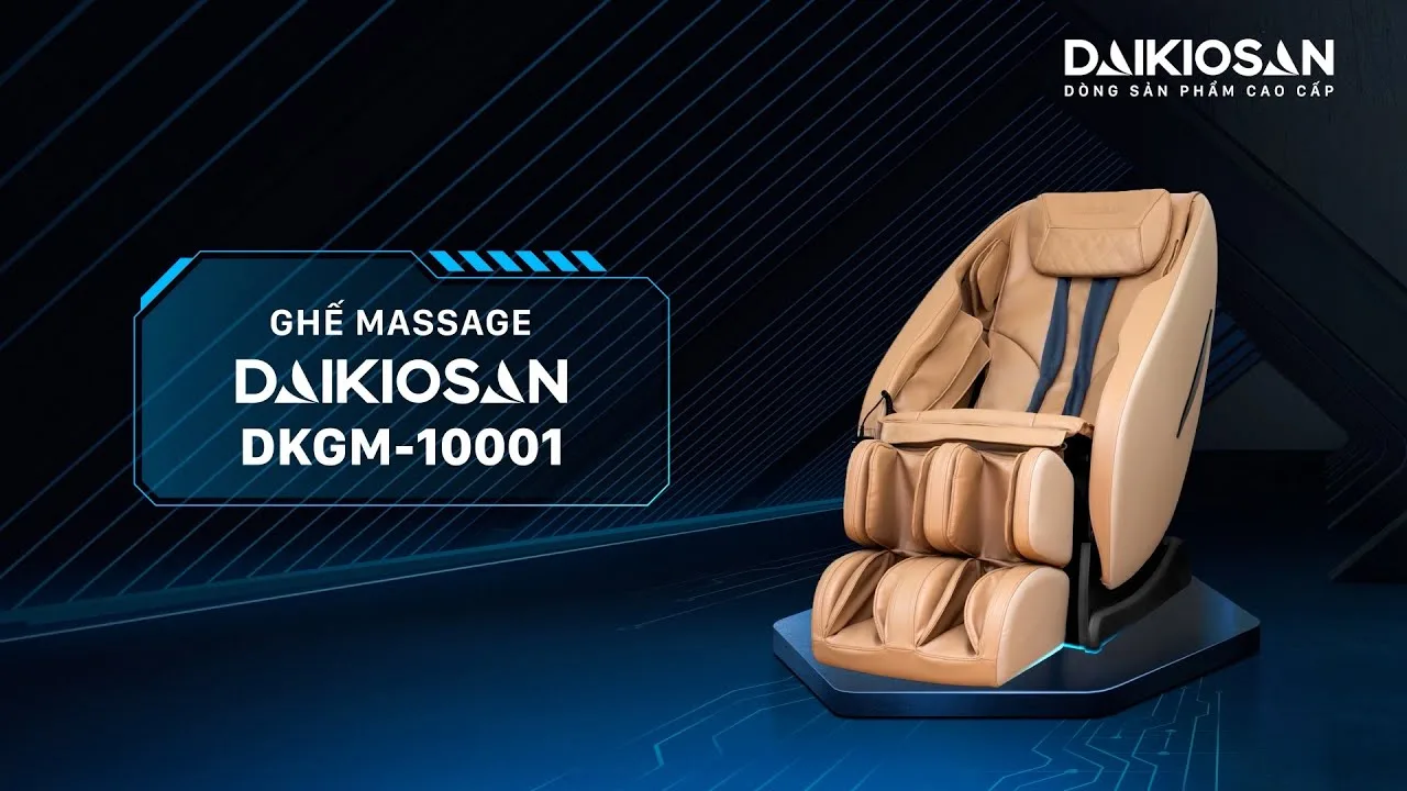 Ghế massage Daikiosan DKGM-10001 đem đến sự kết hợp ho&agrave;n hảo giữa trị liệu Đ&ocirc;ng Y v&agrave; c&ocirc;ng nghệ th&ocirc;ng minh AI 4.0, c&ugrave;ng với c&ocirc;ng nghệ massage 3D ti&ecirc;n tiến. Kết hợp độc đ&aacute;o n&agrave;y tạo n&ecirc;n những ph&uacute;t gi&acirc;y massage thư gi&atilde;n tuyệt vời cho người d&ugrave;ng.