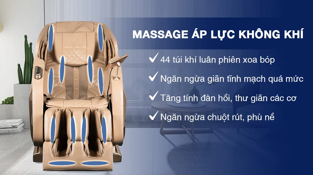 Ghế massage Daikiosan DKGM-30002 là sự kết hợp thông minh giữa trị liệu truyền thống Đông Y và công nghệ massage 4D tân tiến. Sản phẩm này mang đến một trải nghiệm massage hoàn hảo và tạo ra không gian thư giãn riêng tư tại nhà cho người dùng.