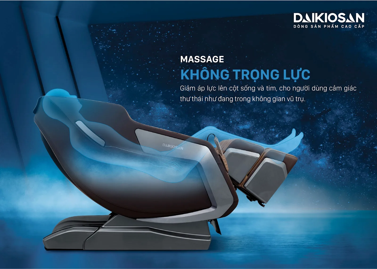 Ghế massage Daikiosan DVGM-20001 là sự lựa chọn hàng đầu cho sức khỏe, tổ hợp giữa trị liệu Đông Y truyền thống, công nghệ thông minh AI 4.0 và công nghệ massage 3D chuyên sâu. Bên cạnh đó, sản phẩm còn khẳng định vị thế thương gia với việc sử dụng chất liệu da cao cấp đặc biệt được sử dụng trong các siêu xe hạng sang, kết hợp với nhiều tính năng hiện đại.