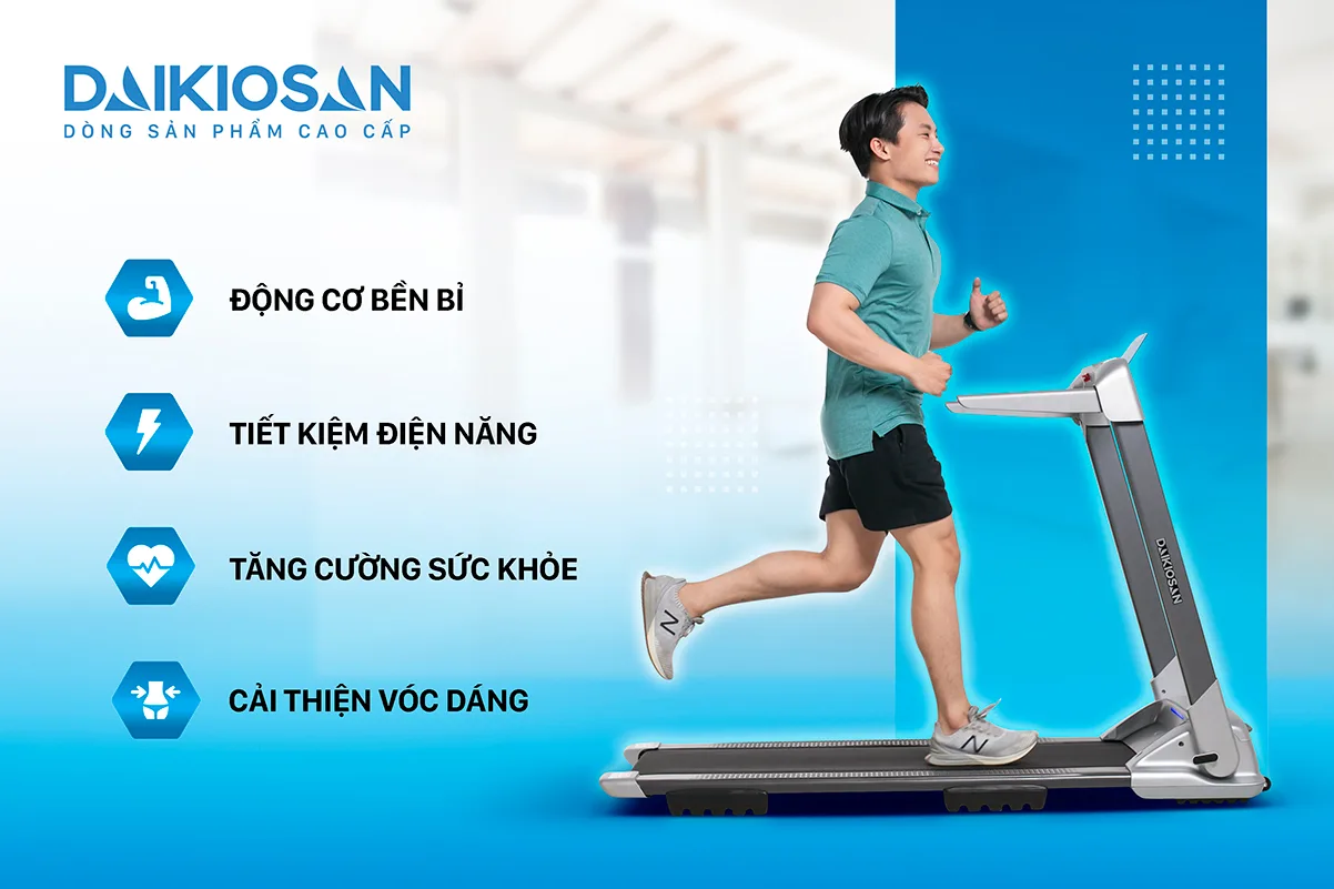 Nếu bạn đang tìm kiếm một dụng cụ đặc biệt để đốt cháy giai đoạn chạy bộ, thì không có gì tốt hơn máy chạy bộ đa năng Daikiosan DVCB-00006 - một lựa chọn hàng đầu nhờ công suất mạnh mẽ và tính năng nâng dốc 3 mức... với thiết kế ấn tượng và phong cách thể thao, nó sẽ mang lại động lực cho bạn tham gia tập luyện mỗi ngày.