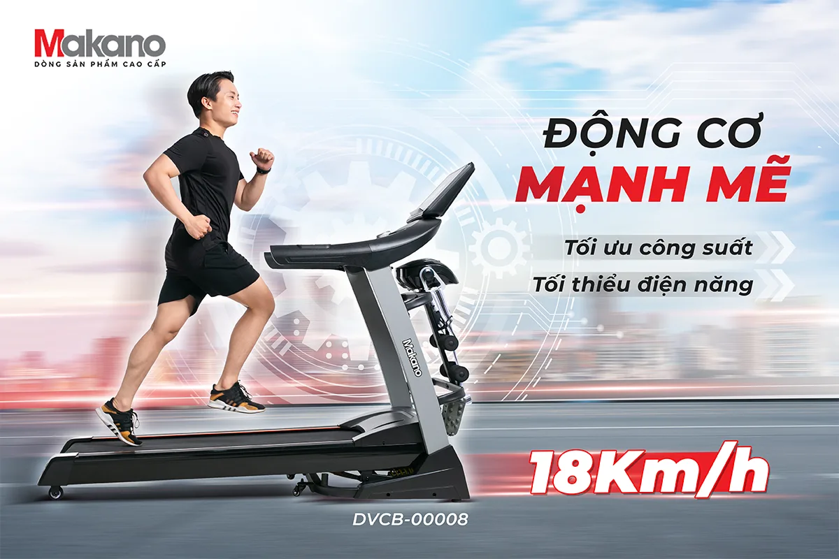 M&aacute;y chạy bộ đa năng Makano DVCB-00008 l&agrave; một sản phẩm c&ocirc;ng nghệ ti&ecirc;n tiến, gi&uacute;p bạn tập luyện tại nh&agrave; với hiệu quả tuyệt vời. Sản phẩm n&agrave;y mang đến cho bạn một sức khỏe dẻo dai v&agrave; gi&uacute;p bạn chăm s&oacute;c v&oacute;c d&aacute;ng một c&aacute;ch tự nhi&ecirc;n v&agrave; khỏe khoắn. Khi bạn tự tin về v&oacute;c d&aacute;ng của m&igrave;nh, bạn sẽ tỏa s&aacute;ng trong mọi hoạt động của cuộc sống.