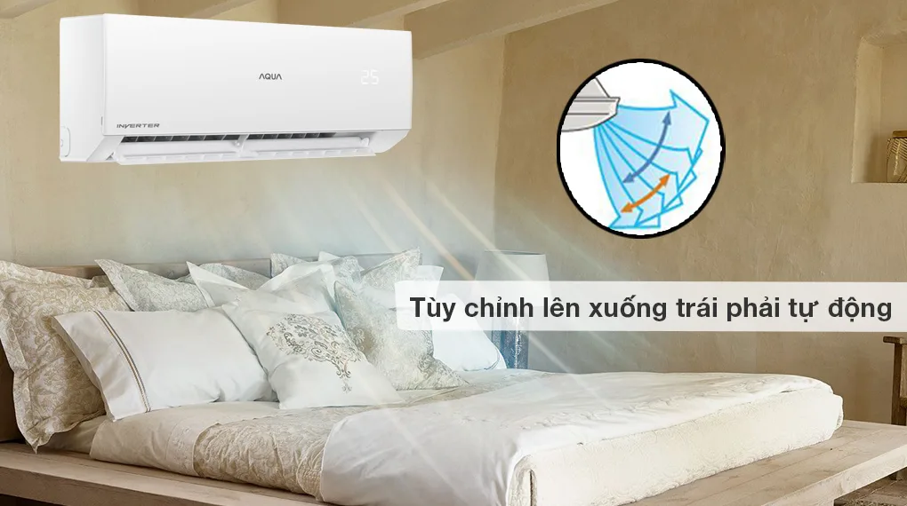 M&aacute;y lạnh Aqua 1.5 HP AQA-KCR12PA l&agrave; sự kết hợp ho&agrave;n hảo giữa cơ chế thổi gi&oacute; v&agrave; c&ocirc;ng nghệ l&agrave;m lạnh hiện đại. Với khả năng t&ugrave;y chỉnh điều khiển luồng gi&oacute; l&ecirc;n xuống, m&aacute;y lạnh n&agrave;y mang đến sự linh hoạt v&agrave; thoải m&aacute;i cho người d&ugrave;ng khi điều chỉnh hướng gi&oacute; ph&ugrave; hợp.