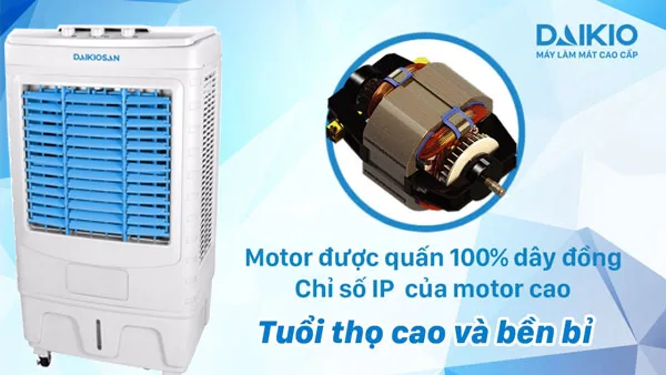 Quạt điều ho&agrave; kh&ocirc;ng kh&iacute; Daikiosan DKA-04000C l&agrave; một d&ograve;ng sản phẩm vượt trội với nhiều t&iacute;nh năng ưu việt v&agrave; th&acirc;n thiện với người sử dụng, mang đến giải ph&aacute;p hiệu quả cho việc l&agrave;m m&aacute;t. Với thiết kế th&ocirc;ng minh, quạt n&agrave;y vượt qua c&aacute;c yếu điểm của c&aacute;c thiết bị l&agrave;m m&aacute;t như điều h&ograve;a v&agrave; quạt phun sương.