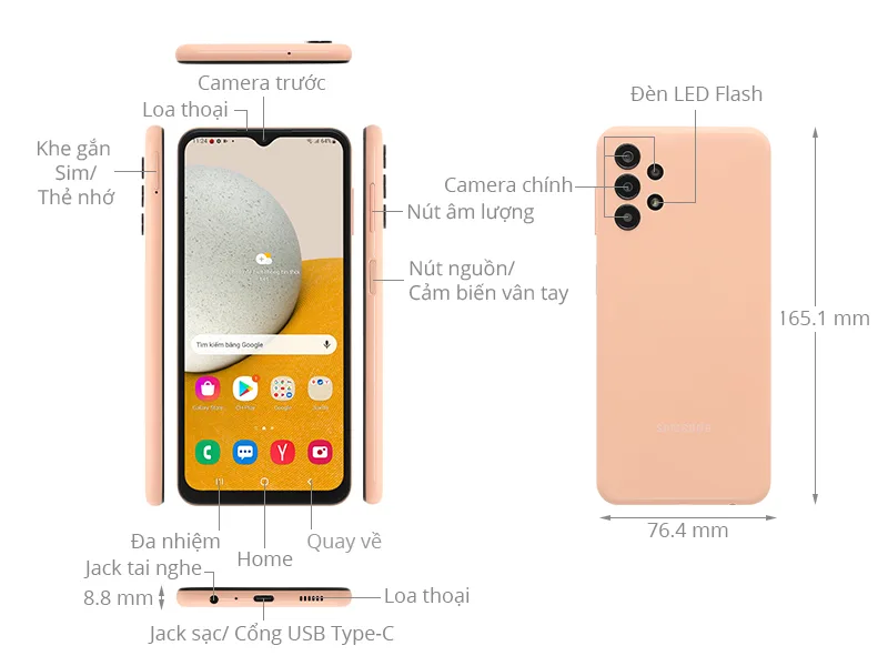 Mua Samsung Galaxy A13 128GB trả g&oacute;p tại Điện M&aacute;y L&ecirc; Triều