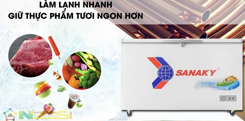 Tủ đông sanaky 360l - Điện Máy Trả Góp Lê Triểu