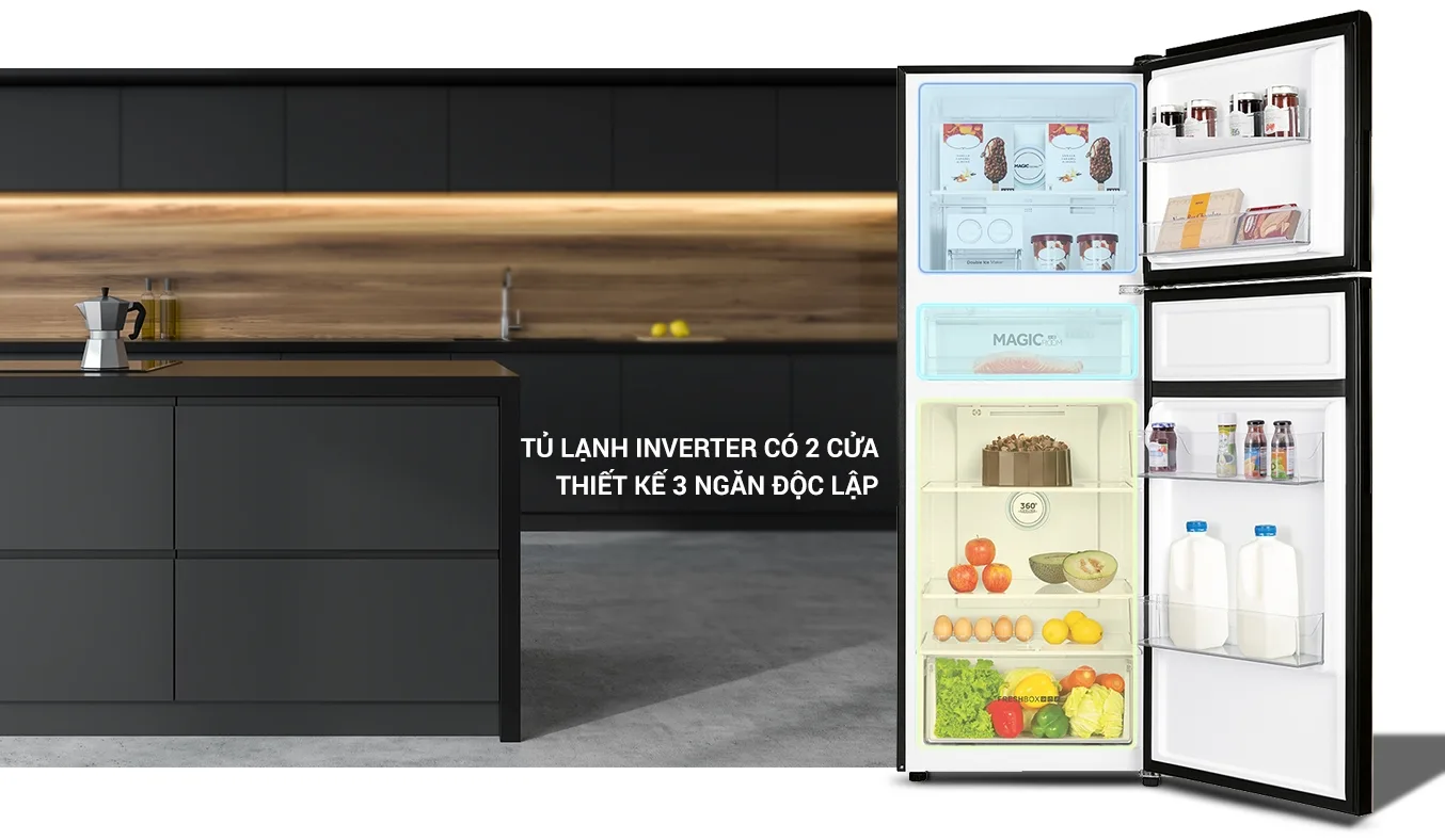 tủ lạnh aqua ngăn đá trên 456l - Điện Máy Trả Góp Lê Triều