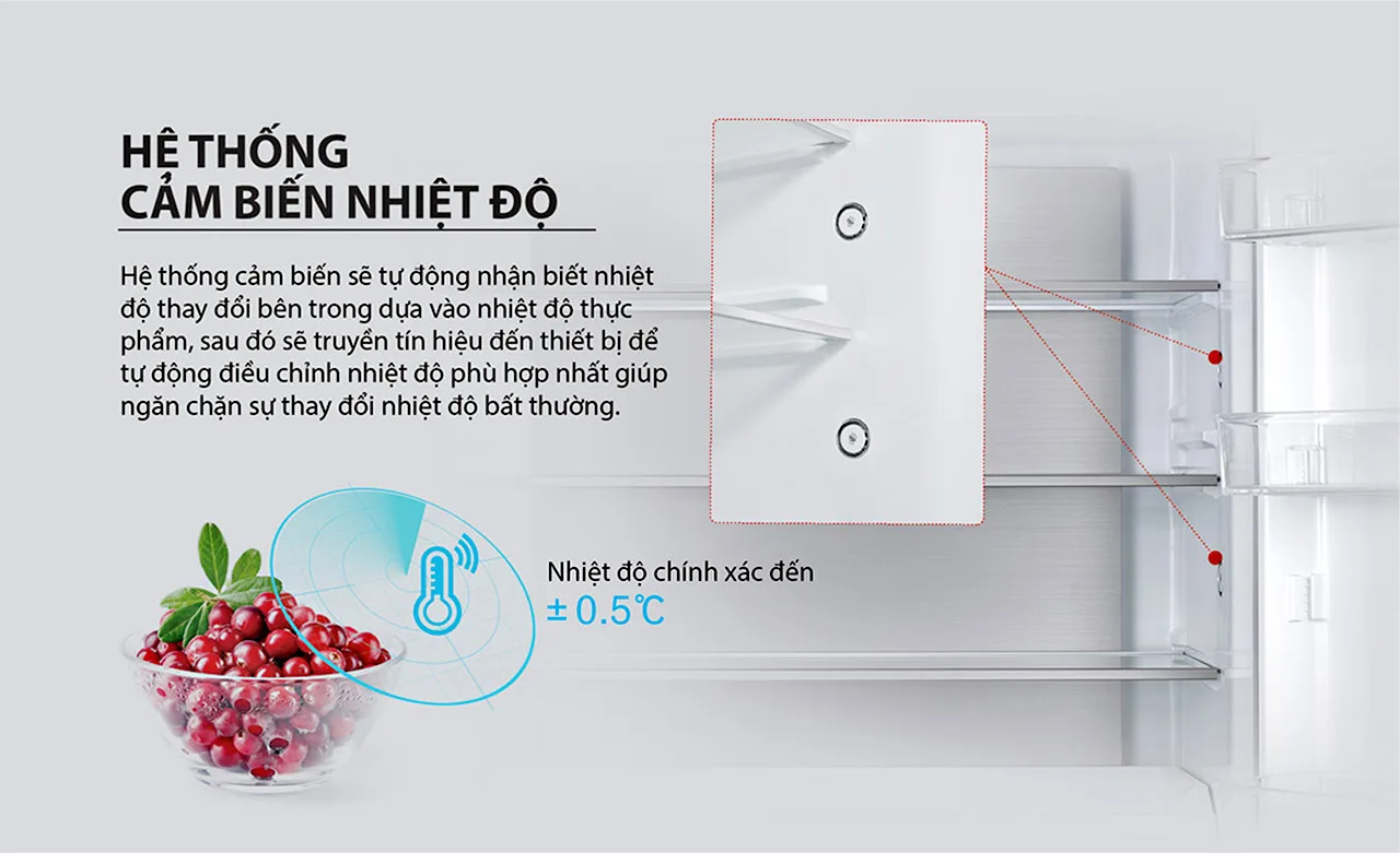 Tủ lạnh Toshiba Inverter 511 l&iacute;t GR-RF610WE-PMV(37)-SG sở hữu c&ocirc;ng nghệ Dual Cooling với hai d&agrave;n lạnh độc lập, tiết kiệm điện năng với Origin Inverter, v&agrave; đảm bảo sự tươi ngon của thực phẩm với Moisture Zone. Ngo&agrave;i ra, c&ocirc;ng nghệ PureBio diệt khuẩn tối ưu v&agrave; cảm biến nhiệt độ tự động gi&uacute;p tăng tiện lợi v&agrave; đảm bảo chất lượng bảo quản thực phẩm.